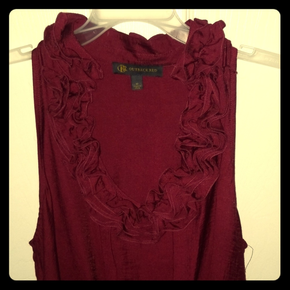 Outback Red Sleeveless Blouse